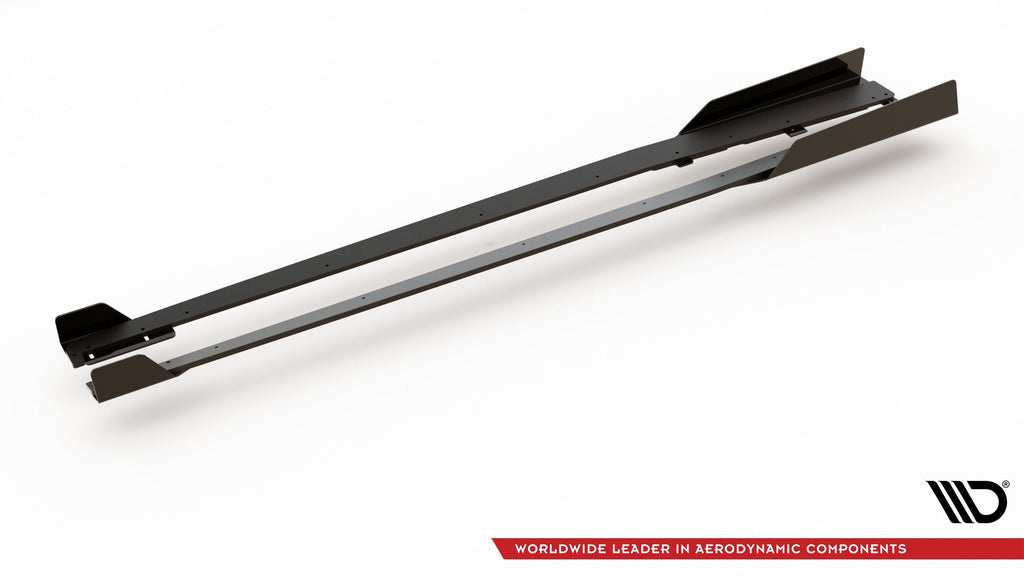 Street Pro Side nederdele diffusorer + flapper Audi RS3 8V Sportback