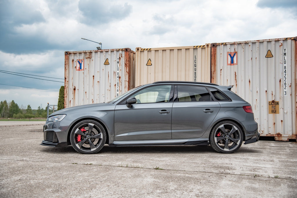 Street pro side skirts diffusers + flaps audi rs3 8v sportback