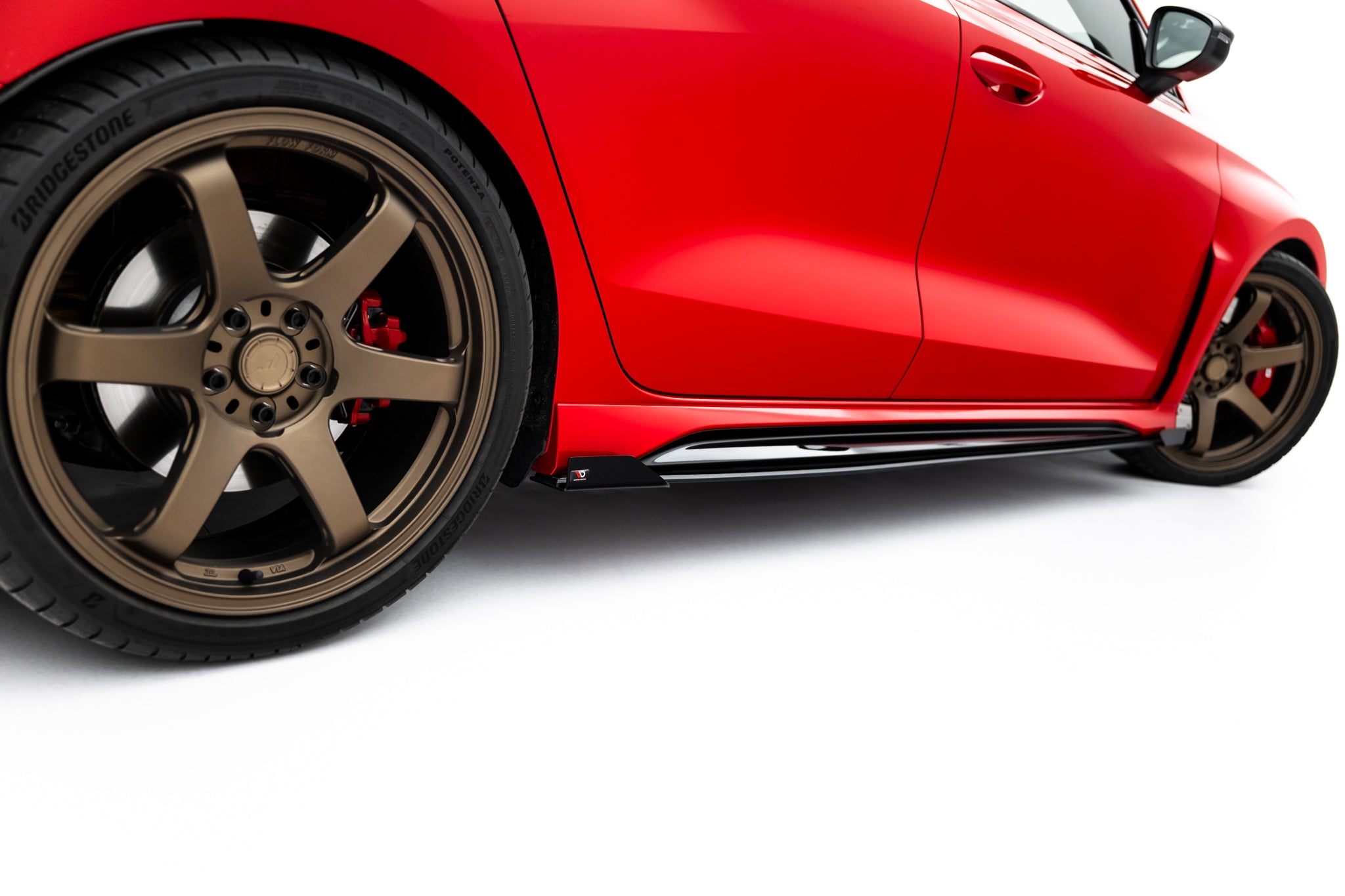 Street pro side skirts diffusers + flaps audi rs3 sedan 8y facelift