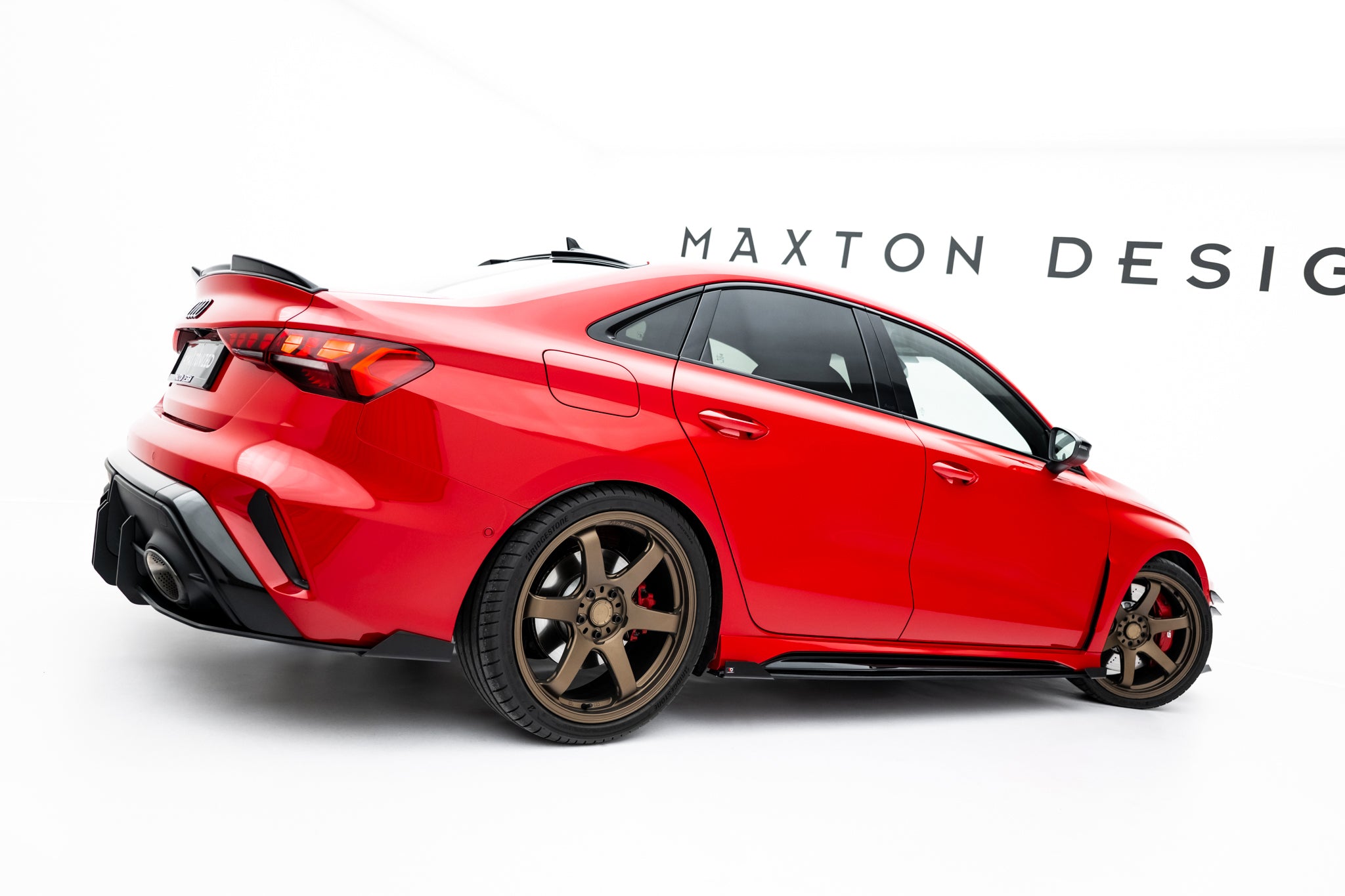 Street pro side skirts diffusers + flaps audi rs3 sedan 8y facelift
