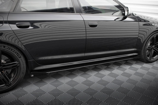 Street pro side skirts diffusers + flaps audi rs6 avant c6