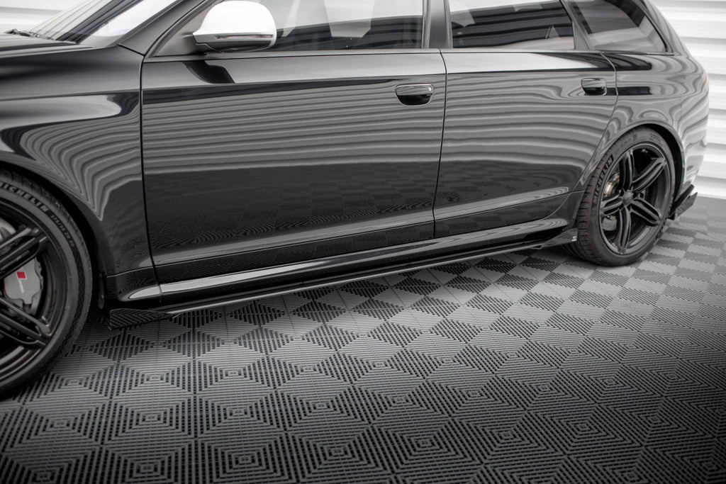 Street Pro Side nederdele diffusorer + flapper Audi RS6 Avant C6