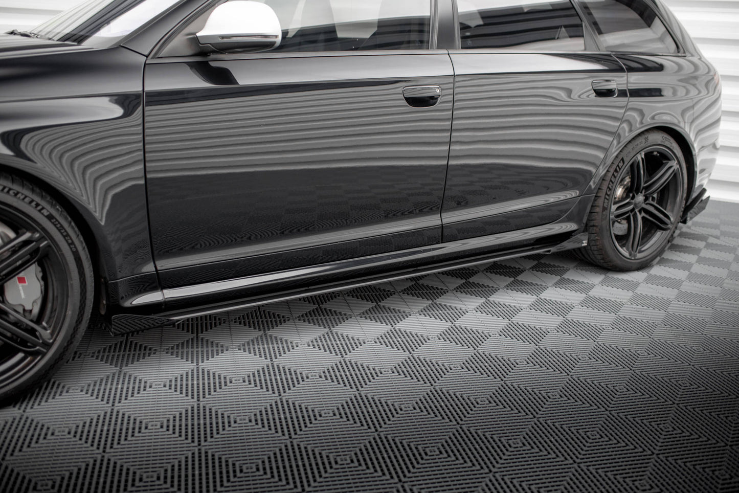 Street pro side skirts diffusers + flaps audi rs6 avant c6