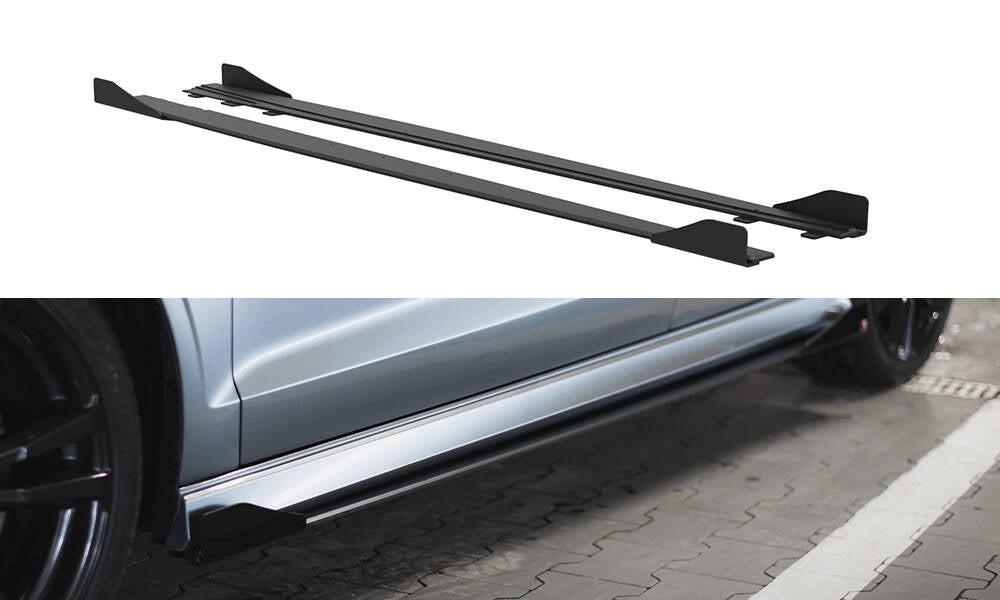 Street pro side skirts diffusers + flaps audi s3 / a3 s-line sedan 8v