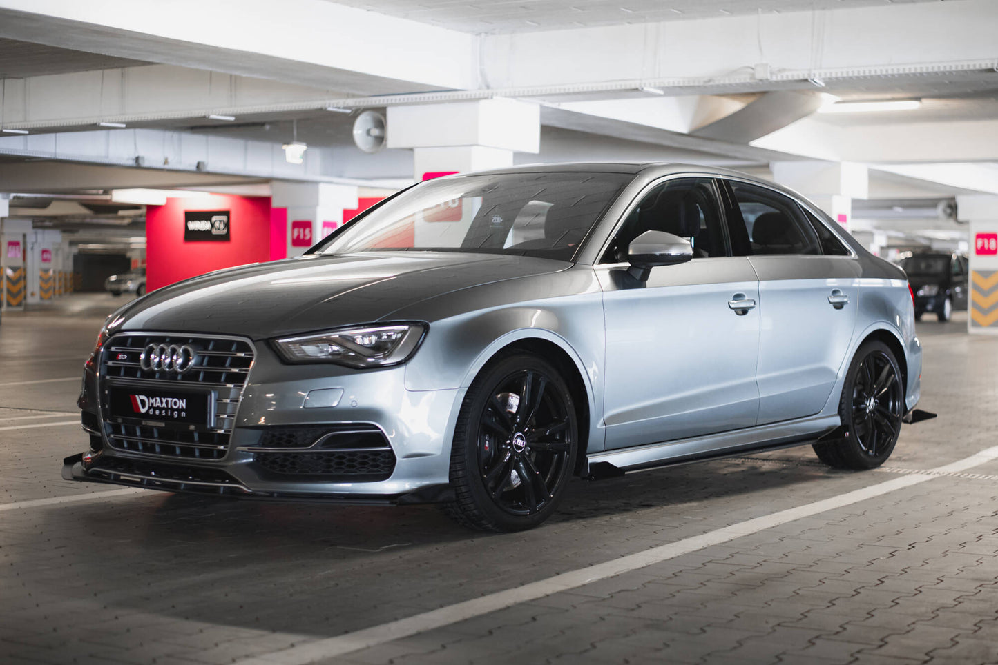 Street Pro Side nederdele diffusorer + flapper Audi S3 / A3 S-linje siden 8V