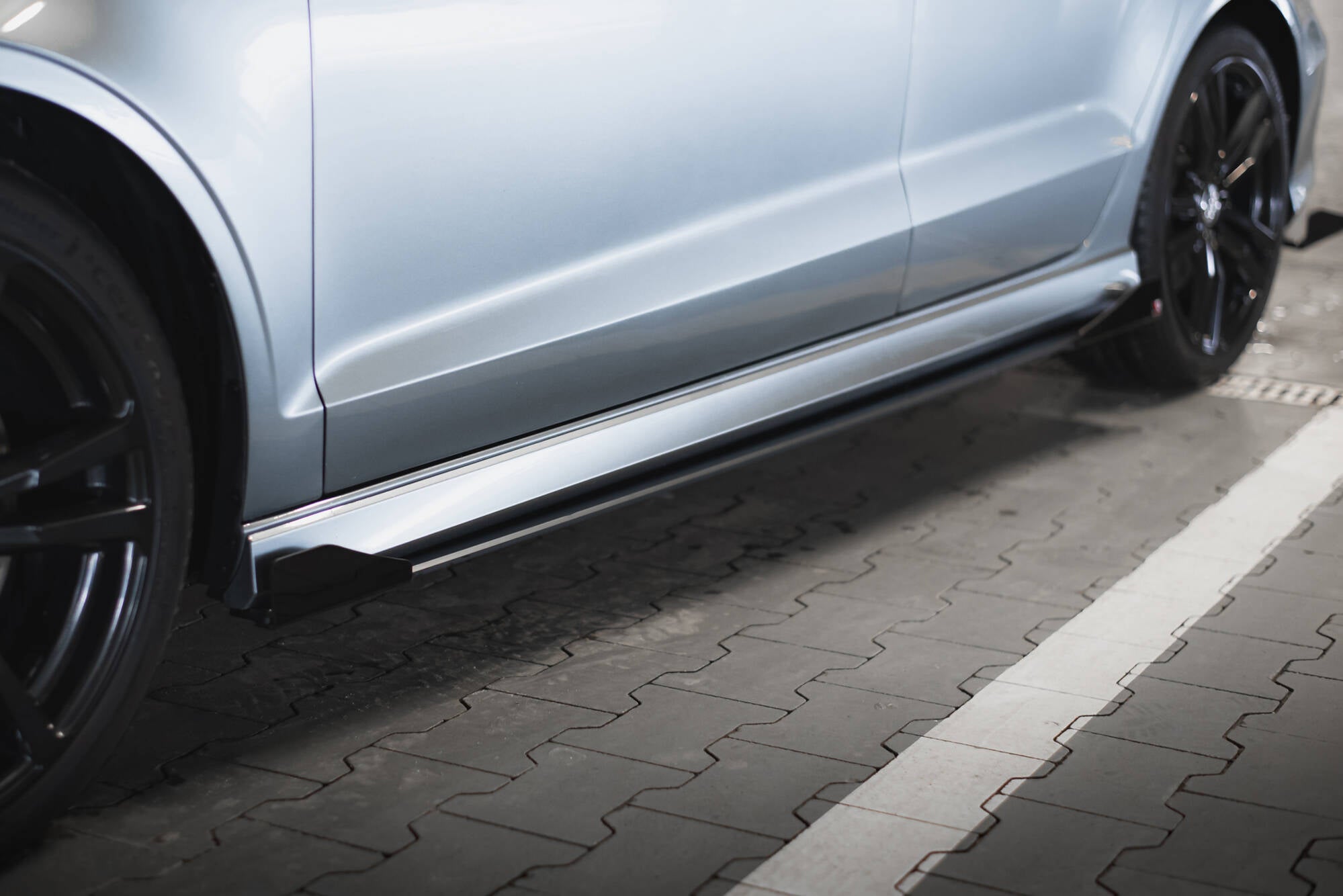 Street pro side skirts diffusers + flaps audi s3 / a3 s-line sedan 8v