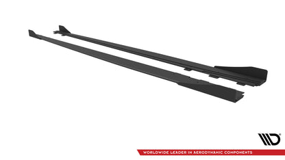 Street Pro Side nederdele diffusorer + flapper Audi S3 / A3 S-linje siden 8V