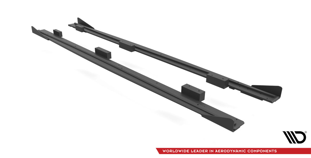 Street pro side skirts diffusers + flaps audi s3 / a3 s-line sportback 8v facelift