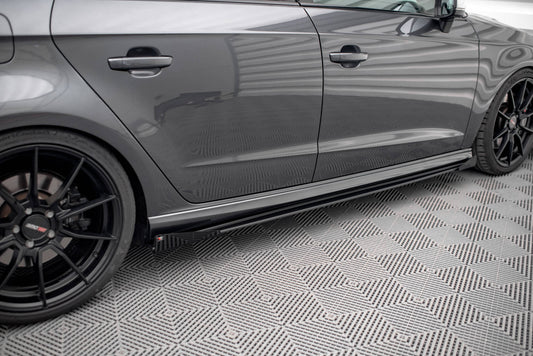 Street pro side skirts diffusers + flaps audi s3 / a3 s-line sportback 8v facelift