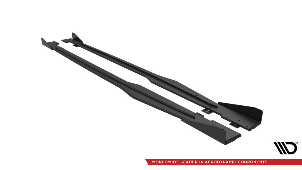 Street pro side skirts diffusers + flaps audi tt s / s-line 8s