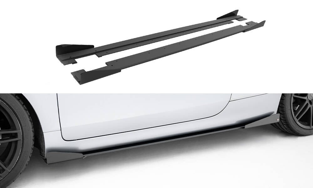 Street pro side skirts diffusers + flaps audi tt s / tt s-line 8j facelift