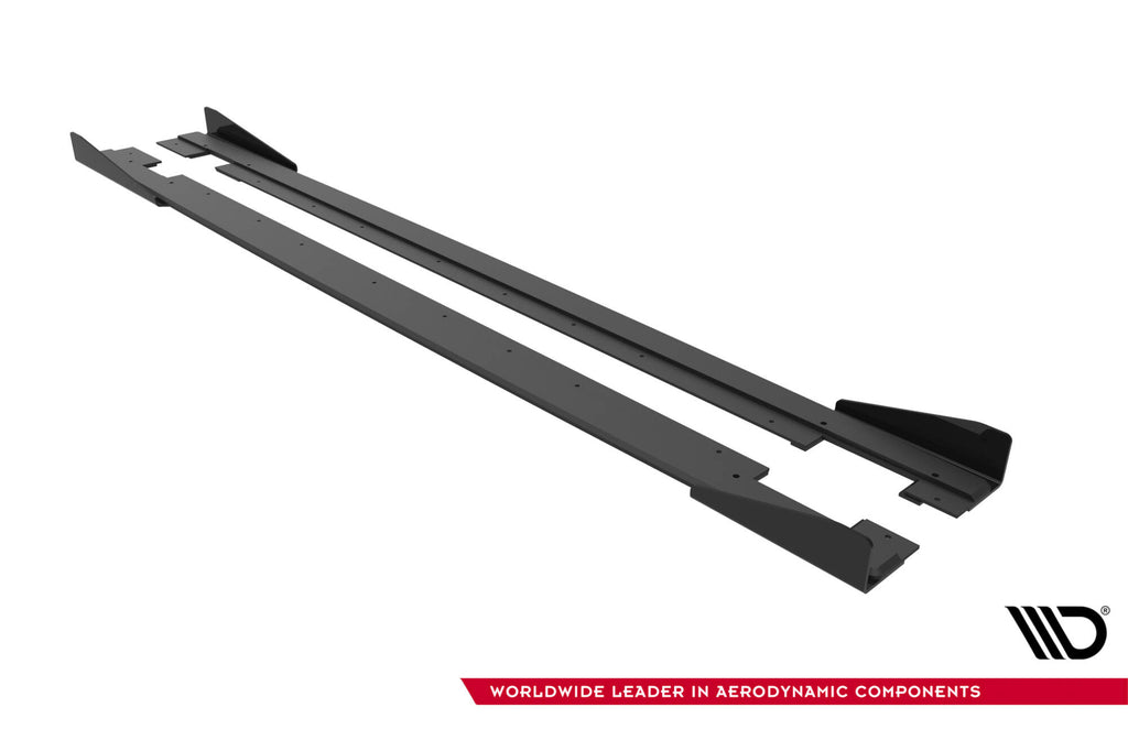 Street pro side skirts diffusers + flaps audi tt s / tt s-line 8j facelift