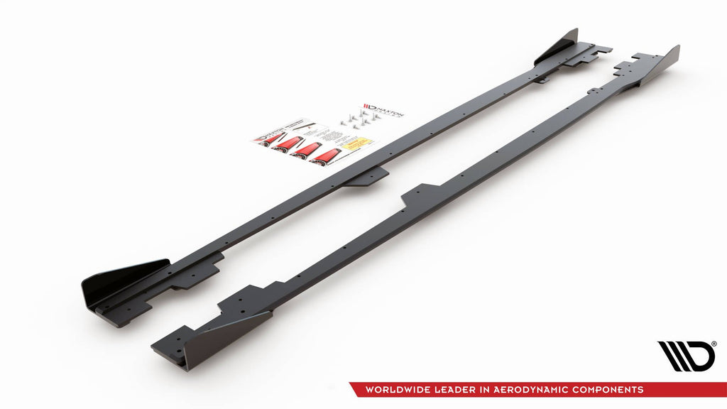 Street Pro Side Skirts Diffusers + Flaps BMW 1 F21 M135I / M140I / M-Pack