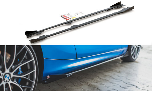 Street Pro Side Skirts Diffusers + Flaps BMW 1 F21 M135I / M140I / M-Pack