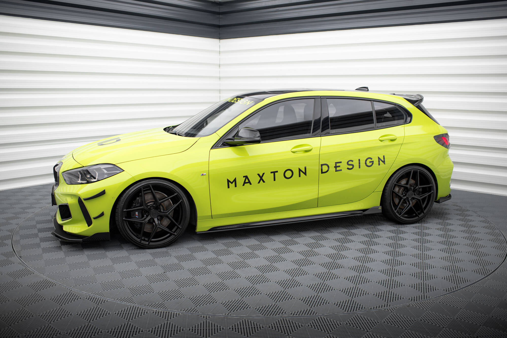 Street Pro Side nederdele diffusorer + flapper BMW 1 F40 m-pack / m135i