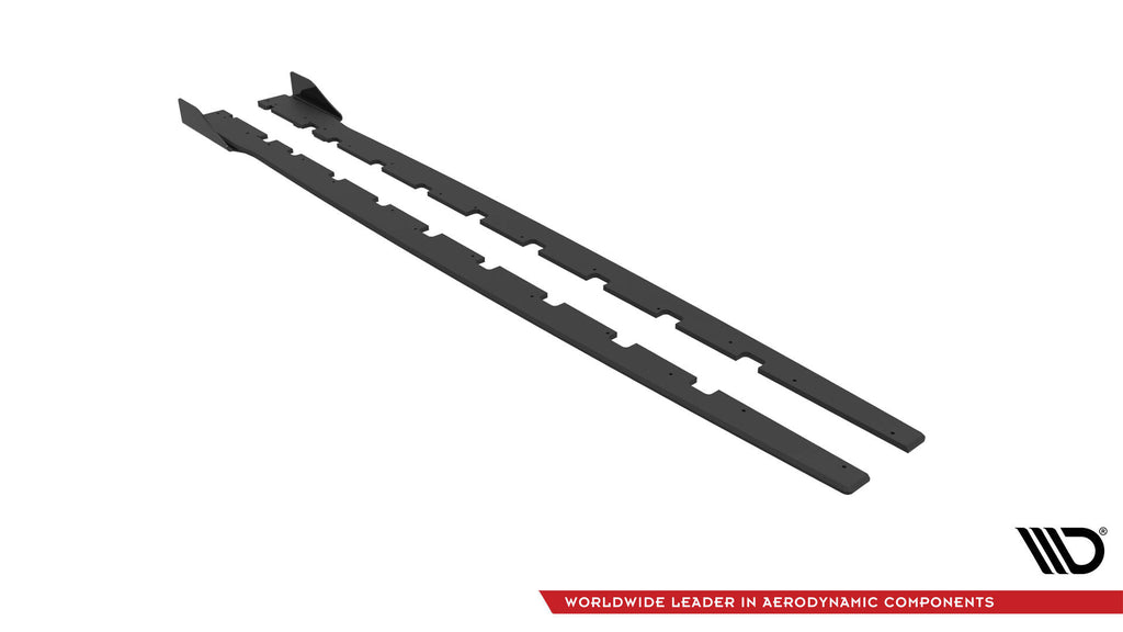 Street Pro Side nederdele diffusorer + flapper BMW 1 F40 m-pack / m135i