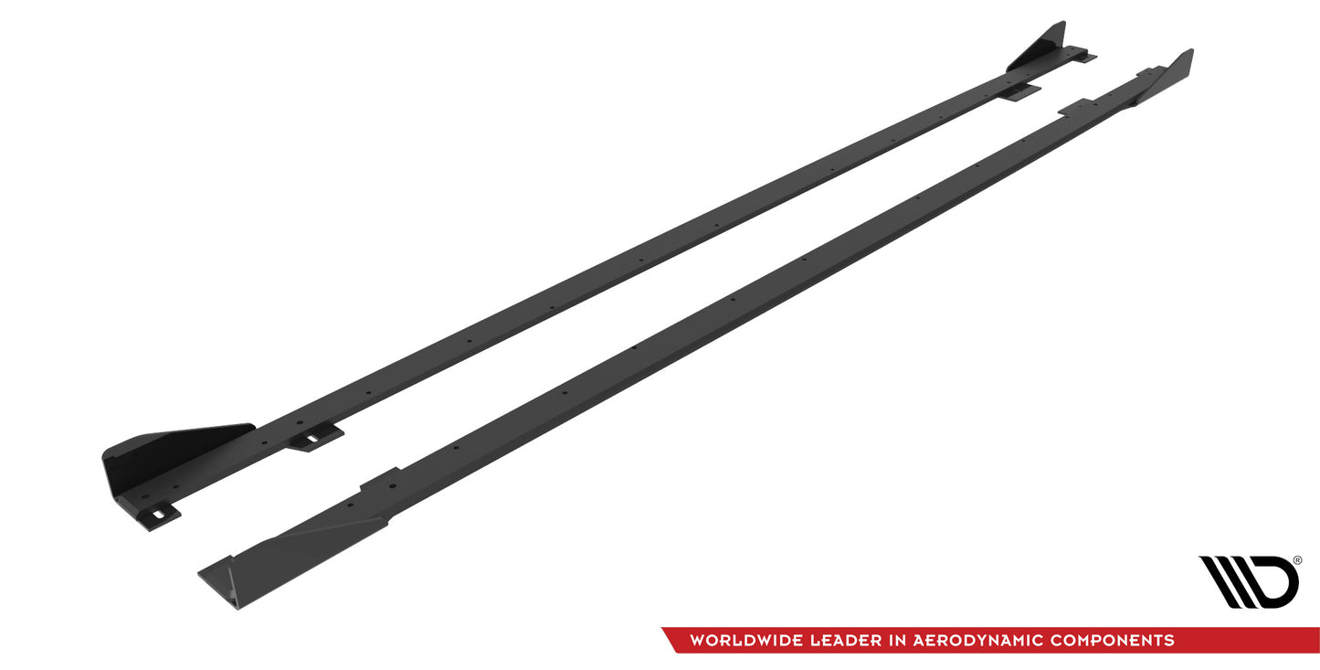 Street pro side skirts diffusers + flaps bmw 2 coupe m-pack / m240i g42