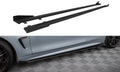Street Pro Side nederdele diffusorer + flapper BMW 4 Coupe / Gran Coupe / Cabrio M-Pack F32 / F36 / F33