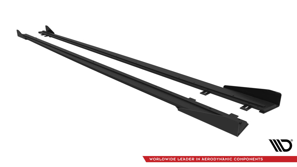 Street Pro Side nederdele diffusorer + flapper BMW 4 Coupe / Gran Coupe / Cabrio M-Pack F32 / F36 / F33