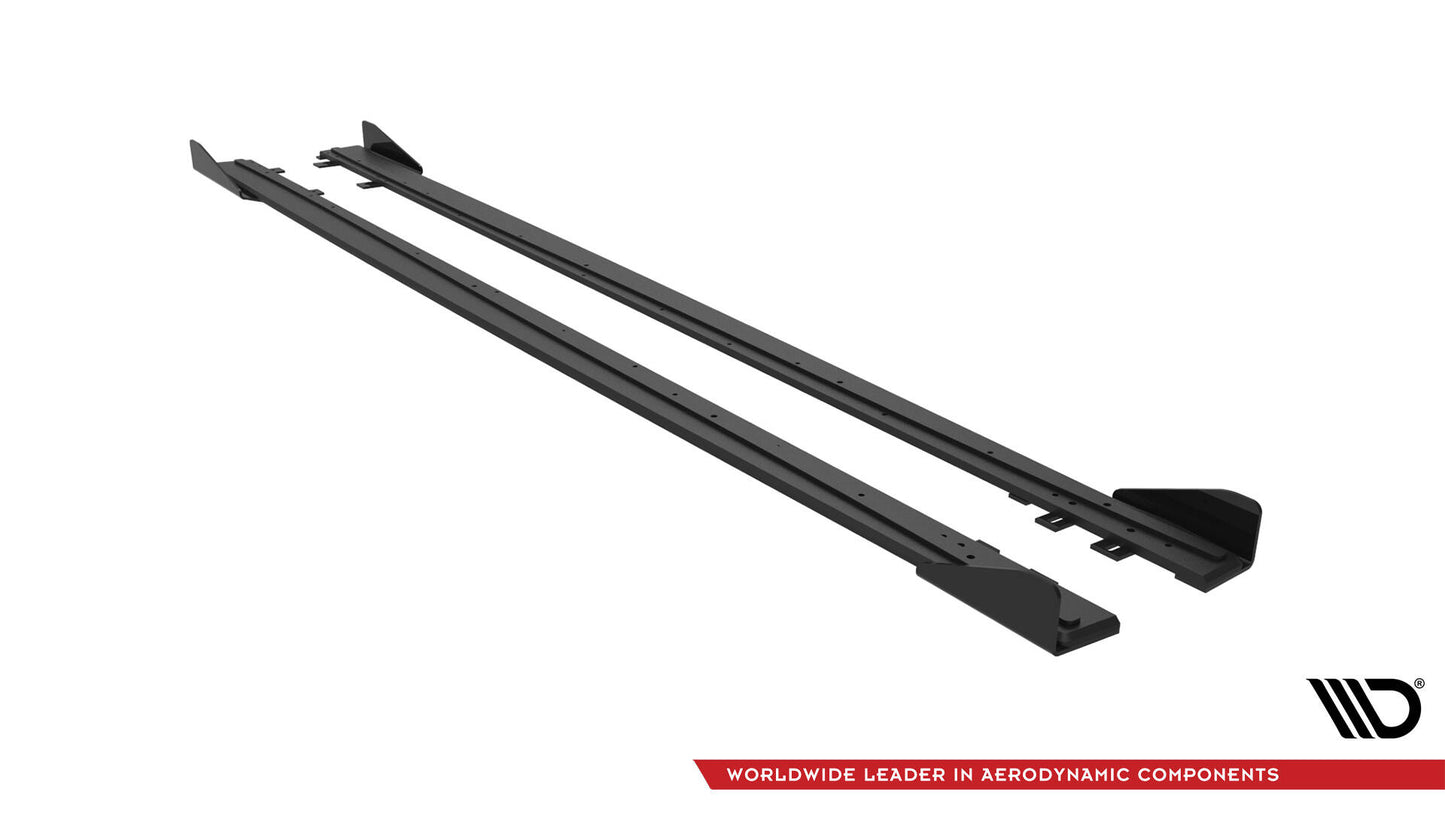 Street pro side skirts diffusers + flaps bmw 4 coupe / gran coupe / cabrio m-pack f32 / f36 / f33