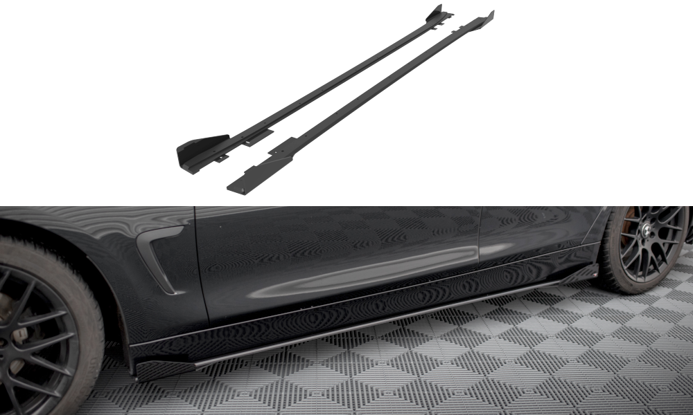 Street Pro Side -hameet Diffusers + Flaps BMW 4 Gran Coupe F36