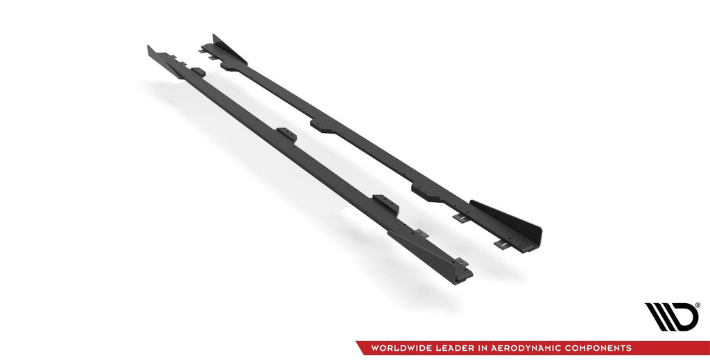 Street pro side skirts diffusers + flaps bmw 4 m-pack / m440i g22 / g23 / g22 facelift / g23 facelift