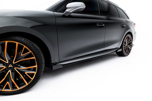 Street pro side skirts diffusers + flaps cupra leon st / hatchback aero mk1 / mk1 facelift