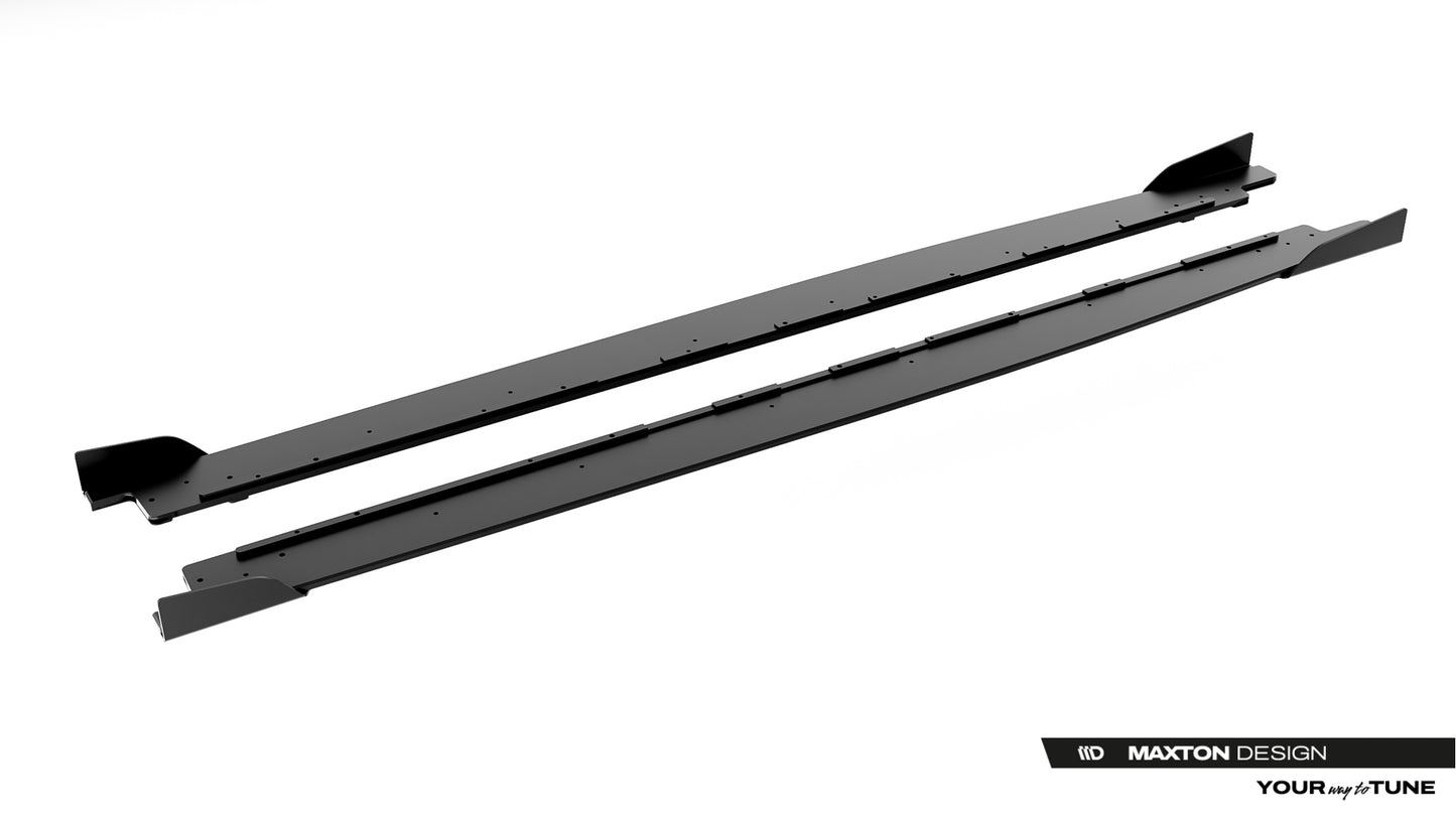 Street pro side skirts diffusers + flaps cupra leon st / hatchback aero mk1 / mk1 facelift