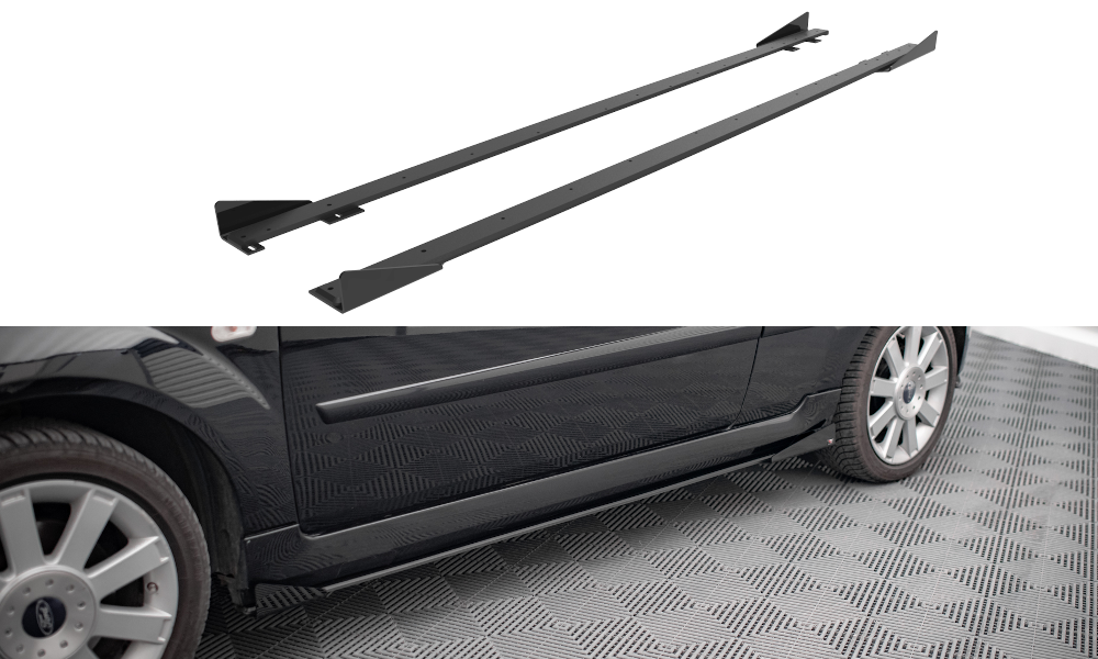 Street pro side skirts diffusers + flaps ford fiesta st mk6
