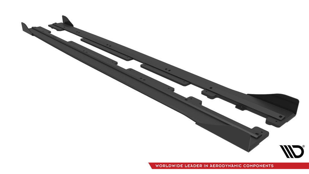 Street pro side skirts diffusers + flaps ford fiesta  st / st-line mk8