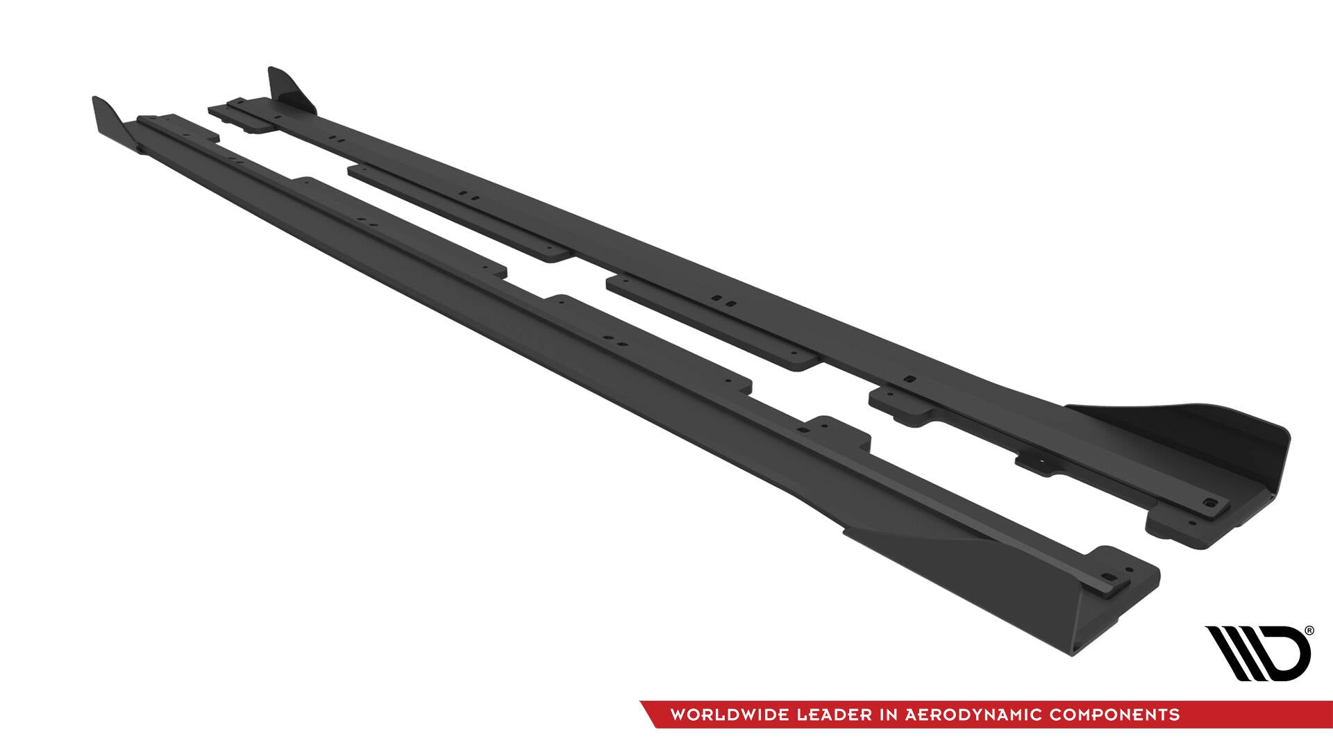 Street pro side skirts diffusers + flaps ford fiesta  st / st-line mk8
