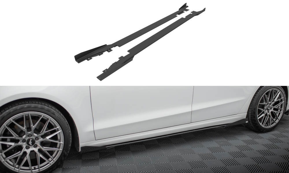 Street pro side skirts diffusers + flaps ford mondeo sport mk5 facelift / fusion sport mk2 facelift