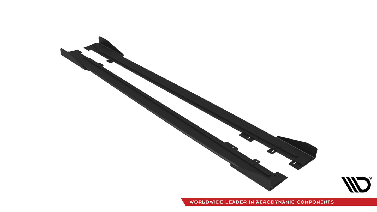 Street pro side skirts diffusers + flaps ford mustang gt mk6