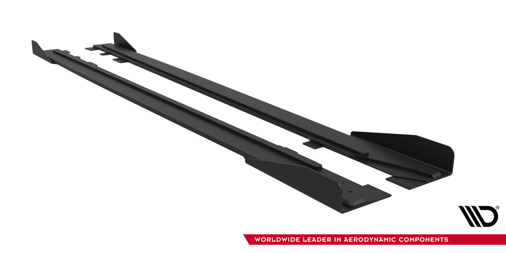 Street pro side skirts diffusers + flaps ford mustang gt mk6