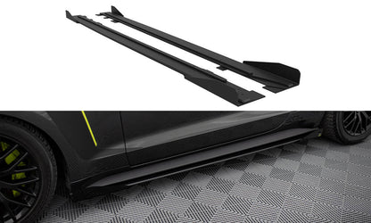 Street pro side skirts diffusers + flaps ford mustang gt mk6
