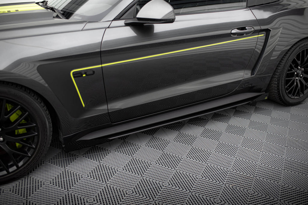 Street pro side skirts diffusers + flaps ford mustang gt mk6