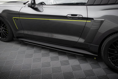 Street pro side skirts diffusers + flaps ford mustang gt mk6