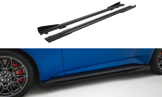 Street pro side skirts diffusers + flaps ford mustang gt mk7