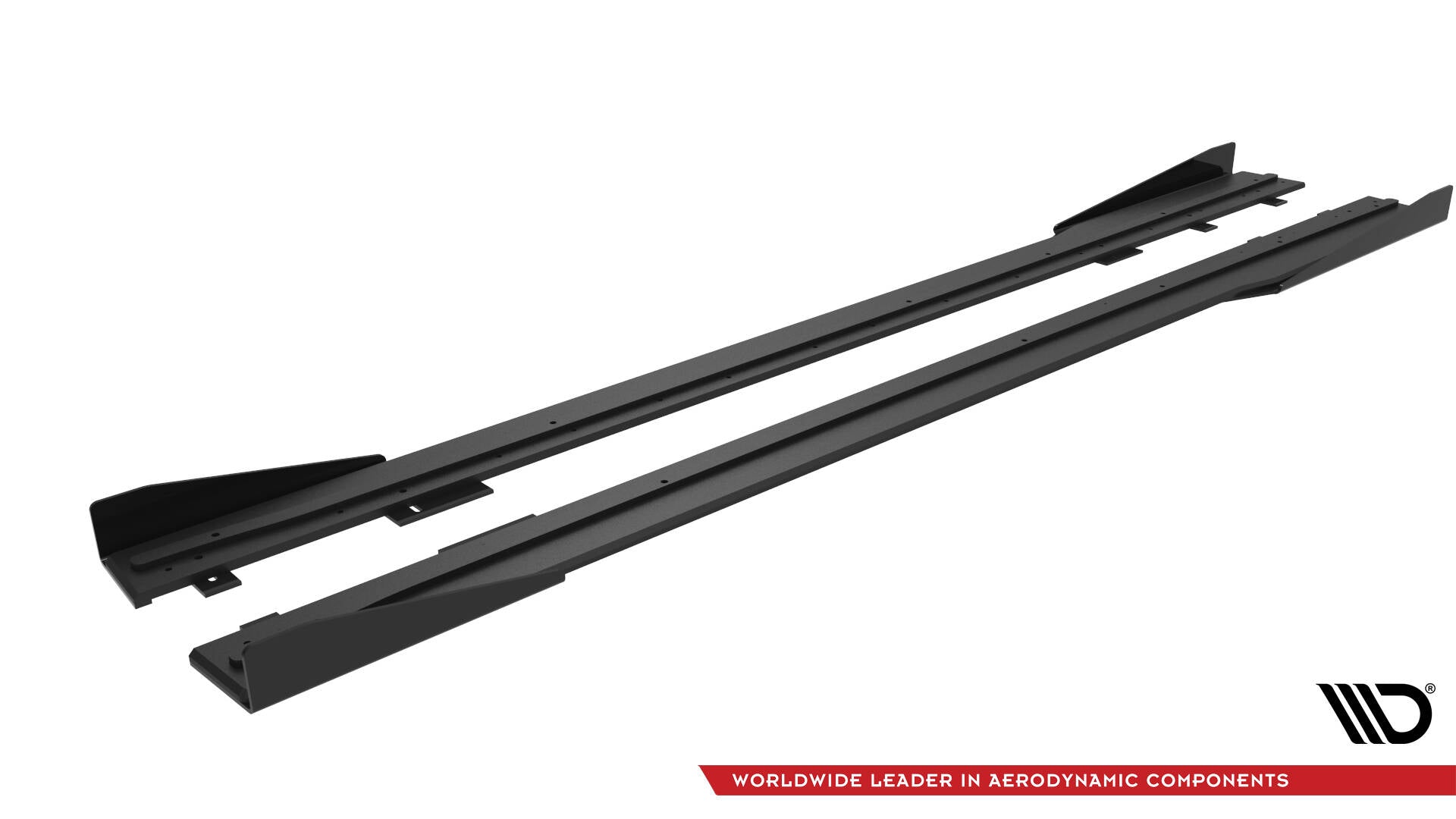 Street Pro Side nederdele diffusorer + flapper Ford Mustang GT MK7