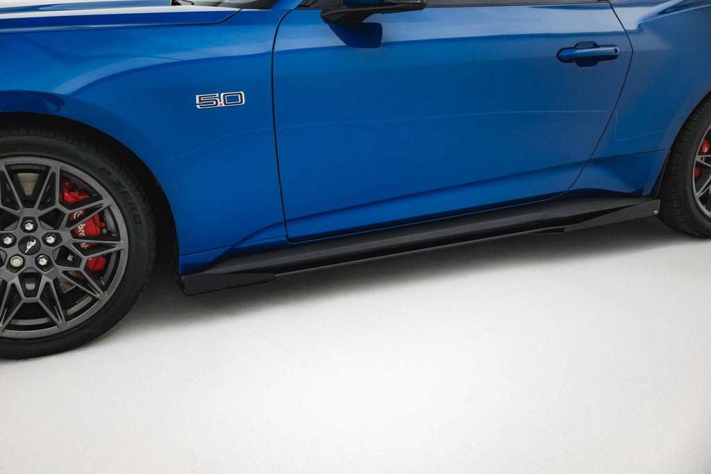 Street Pro Side nederdele diffusorer + flapper Ford Mustang GT MK7