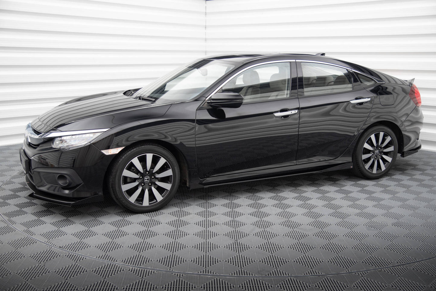 Street pro side skirts diffusers + flaps honda civic mk10