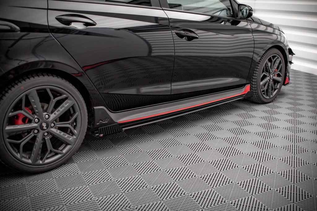 Street pro side skirts diffusers + flaps hyundai i20 n mk3