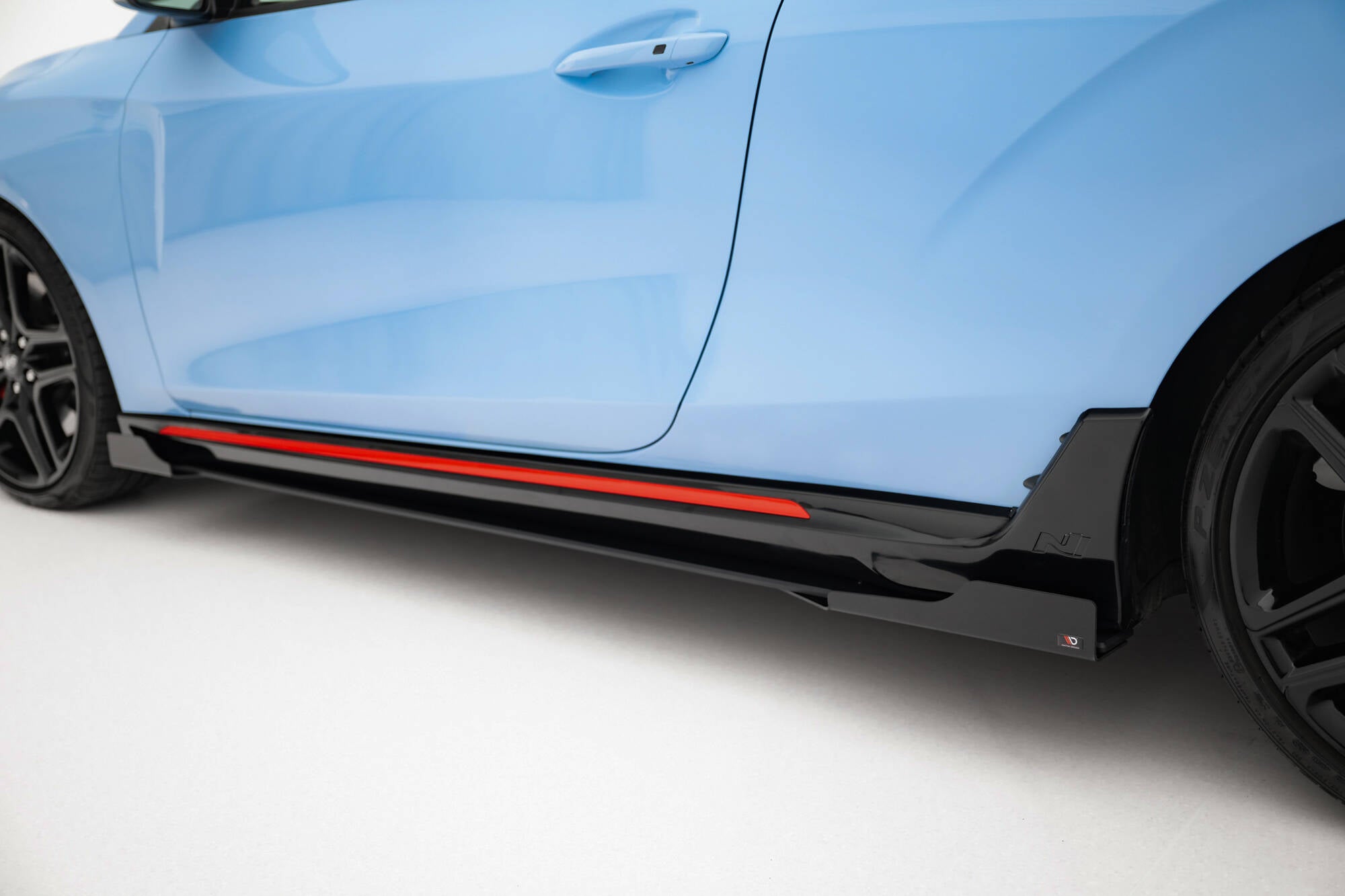 Street pro side skirts diffusers + flaps hyundai veloster n mk2