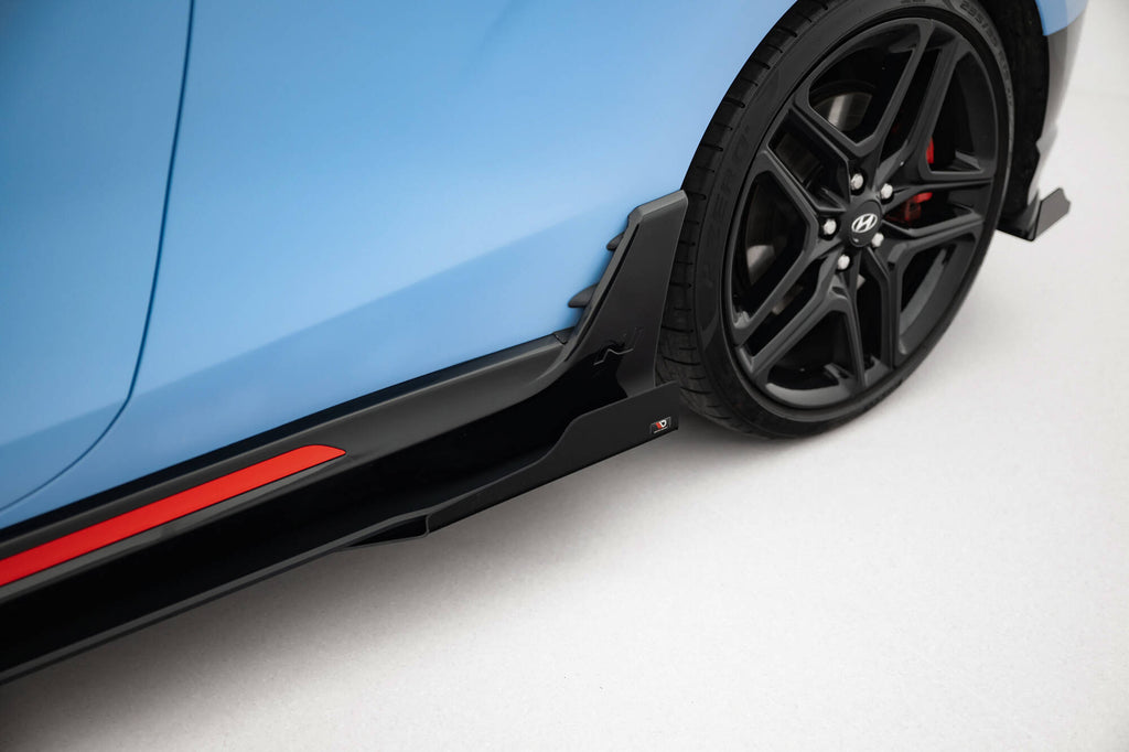 Street pro side skirts diffusers + flaps hyundai veloster n mk2