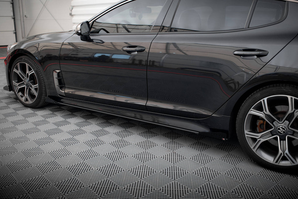 Street pro side skirts diffusers + flaps kia stinger gt / gt-line / standard mk1