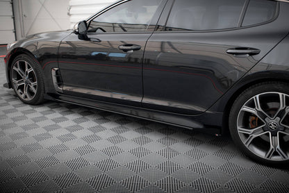 Street pro side skirts diffusers + flaps kia stinger gt / gt-line / standard mk1