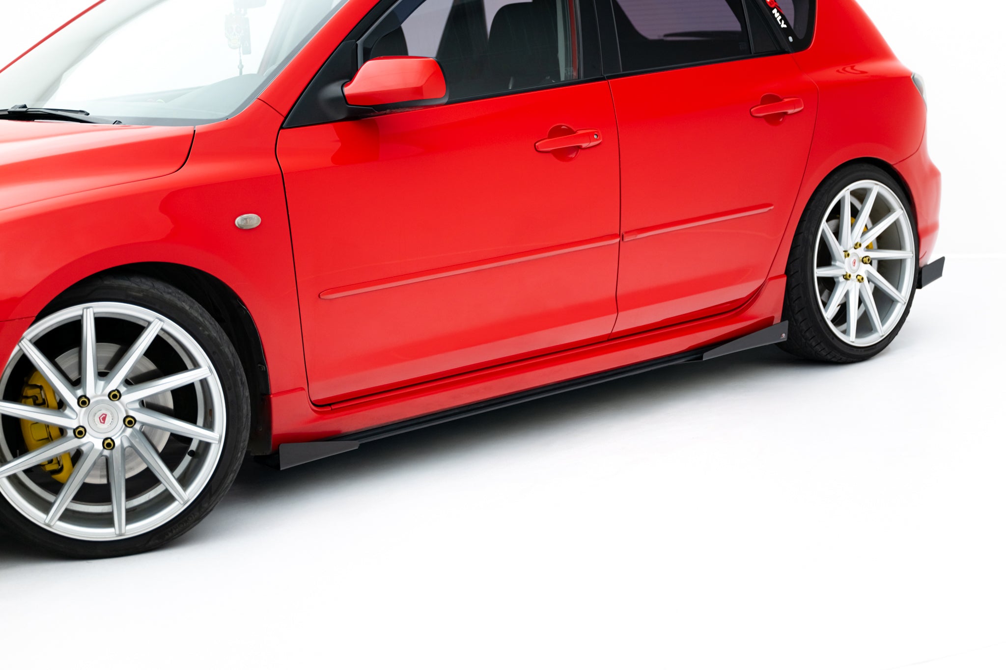 Street pro sideskjørt diffusorer + flaps mazda 3 mps mk1