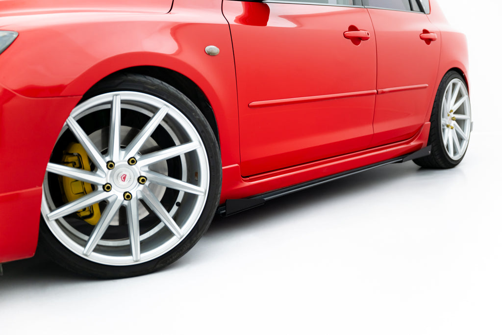 Street pro sideskjørt diffusorer + flaps mazda 3 mps mk1