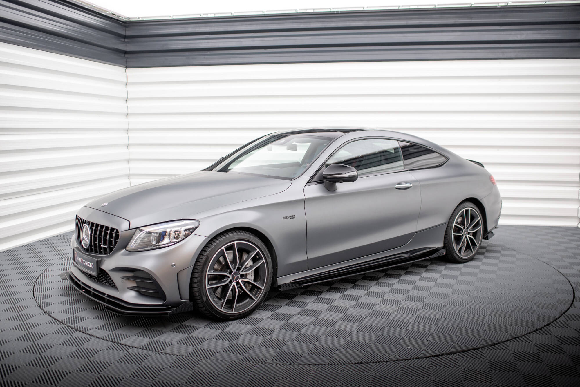 Street pro side skirts diffusers + flaps mercedes-amg c43 coupe / cabrio c205  facelift / a205 facelift
