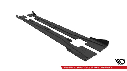 Street pro side skirts diffusers + flaps mercedes-benz a 45 amg w176 facelift